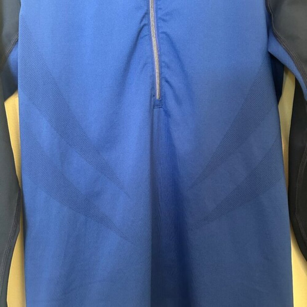 Patagonia navy/royal blue performance half-zip sz L - Picture 3 of 8